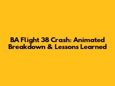 BA Flight 38 Crash: Animated Breakdown & Lessons Learned