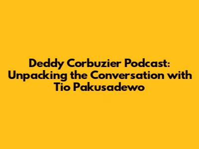 Deddy Corbuzier Podcast: Unpacking the Conversation with Tio Pakusadewo