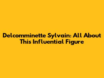 Delcomminette Sylvain: All About This Influential Figure