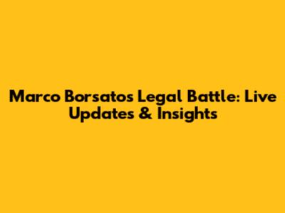 Marco Borsato's Legal Battle: Live Updates & Insights