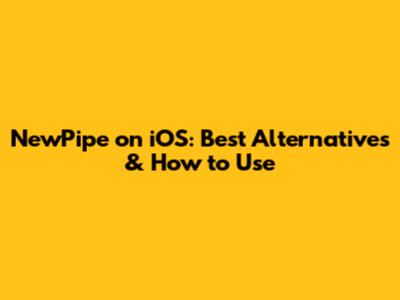 NewPipe on iOS: Best Alternatives & How to Use