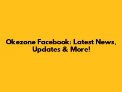 Okezone Facebook: Latest News, Updates & More!