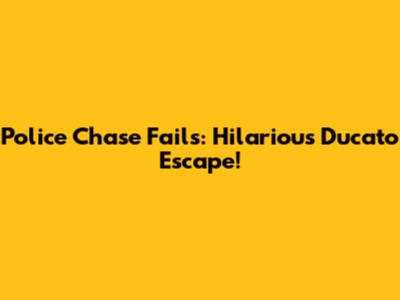 Police Chase Fails: Hilarious Ducato Escape!