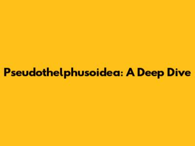 Pseudothelphusoidea: A Deep Dive