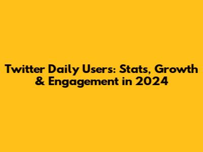 Twitter Daily Users: Stats, Growth & Engagement in 2024