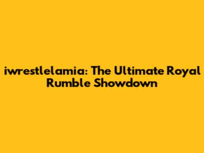 iwrestlelamia: The Ultimate Royal Rumble Showdown